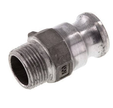 Camlock DN 25 (1'') Aluminium Coupling R 1'' Male Thread Type F MIL-C-27487