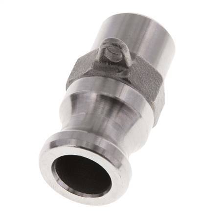 Camlock DN 15 (1/2'') Edelstahlkupplung mit Schweißende (21,3 mm) Typ F (AS) MIL-C-27487