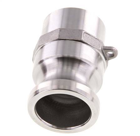 Camlock DN 32 (1 1/4'') Edelstahlkupplung mit Schweißende (42,4 mm) Typ F (AS) MIL-C-27487