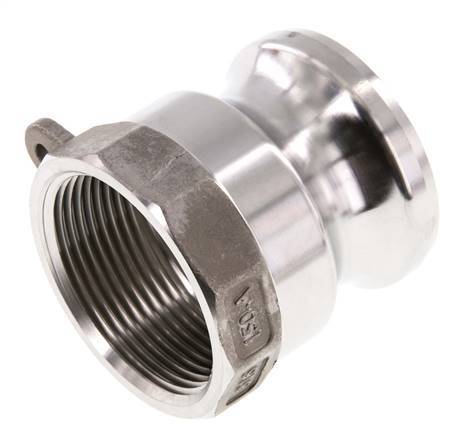 Camlock DN 40 (1 1/2'') Stainless Steel Coupling Rp 1 1/2'' Female Thread Type A MIL-C-27487