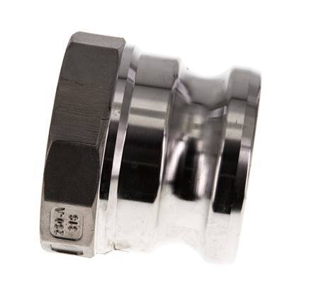 Camlock DN 60 (2 1/2'') Edelstahlkupplung Rp 2 1/2'' Innengewinde Typ A MIL-C-27487