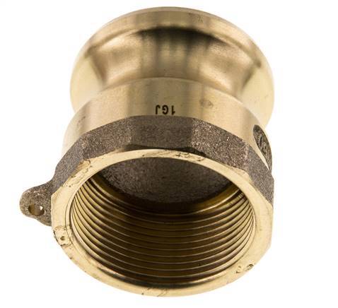 Camlock DN 40 (1 1/2'') Messing-Kupplung Rp 1 1/2'' Innengewinde Typ A MIL-C-27487