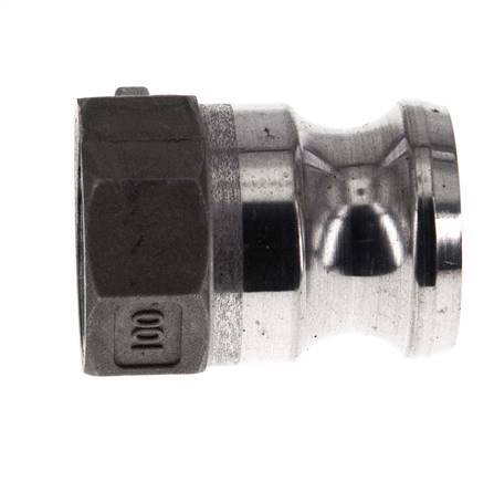 Camlock DN 25 (1'') Aluminium-Kupplung Rp 1'' Innengewinde Typ A MIL-C-27487