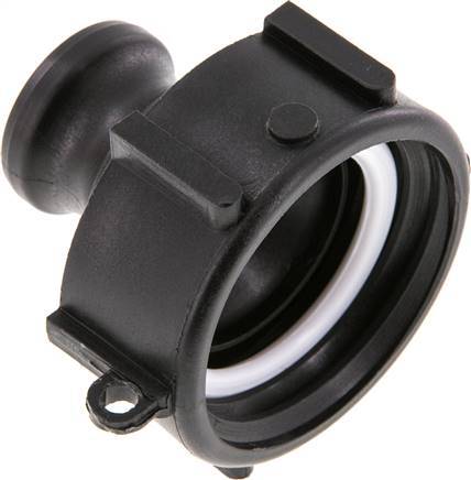 Camlock DN 25 (1'') Polypropylene Coupling S 60 x 6 IBC Connector Type A MIL-C-27487