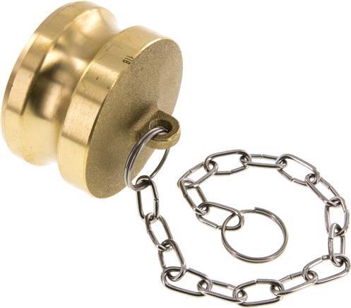 Camlock DN 60 (2 1/2'') Brass Coupling Plug Type DP MIL-C-27487