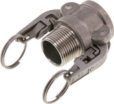 Camlock DN 25 (1'') SicherheitSKUpplung aus Edelstahl R 1'' Außengewinde Typ B MIL-C-27487