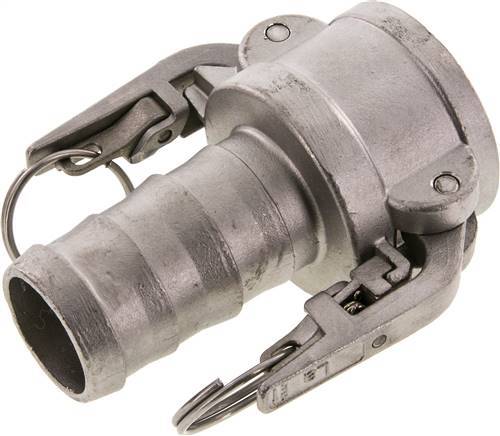 Camlock DN 40 (1 1/2'') Edelstahl SicherheitSKUpplung Schlauchsäule (38 mm) Typ C MIL-C-27487