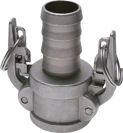 Camlock DN 140 (6'') Stainless Steel Safety Coupling Hose Pillar (150 mm) Type C MIL-C-27487