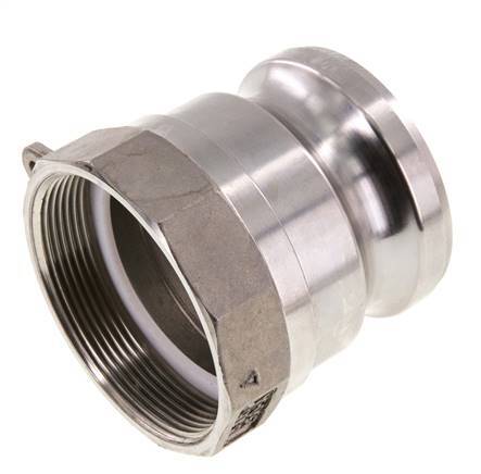 Camlock DN 60 (2 1/2'') Stainless Steel Coupling G 2 1/2'' Female Thread Type A EN 14420-7 (DIN 2828)