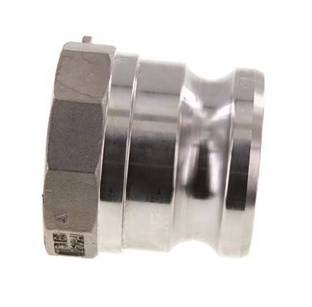 Camlock DN 60 (2 1/2'') Edelstahlkupplung G 2 1/2'' Innengewinde Typ A EN 14420-7 (DIN 2828)