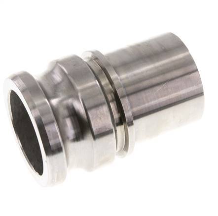 Camlock DN 60 (2 1/2'') Edelstahl-Kupplung Schlauchpfeiler (63 mm) Typ E EN 14420-7 (DIN 2828)