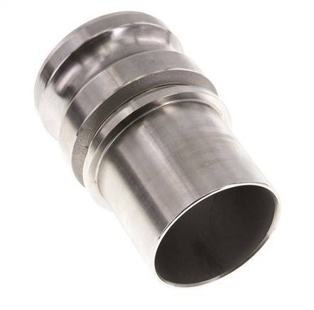 Camlock DN 60 (2 1/2'') Edelstahl-Kupplung Schlauchpfeiler (63 mm) Typ E EN 14420-7 (DIN 2828)
