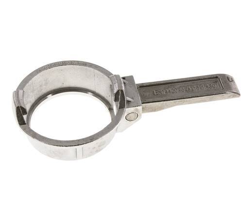 DN 50 Edelstahl-Tankwagen (TW) Klemmring mit Hebel (M-Typ)