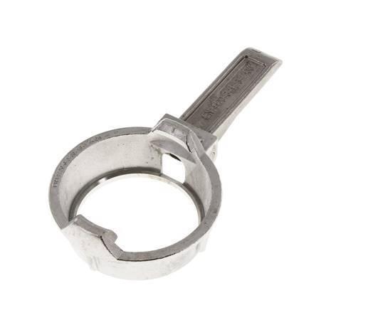 DN 50 Edelstahl-Tankwagen (TW) Klemmring mit Hebel (M-Typ)