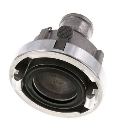 52-C (66 mm) Geschmiedetes Aluminium-Storz-Kupplung 38 mm Schlauchsäule drehbar mit Schloss