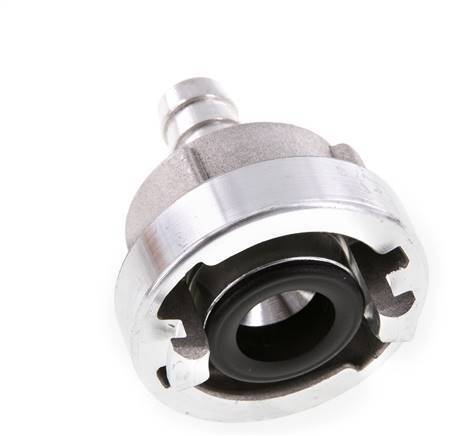 25-D (31 mm) Geschmiedetes Aluminium-Storz-Kupplung 13-mm-Schlauchsäule Drehbar für einen PVC-Schlauch