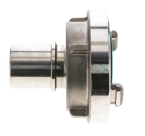 52-C (66 mm) Edelstahl-Storz-Kupplung 38 mm-Schlauchsäule drehbar für Sicherheitsklemmenanschluss