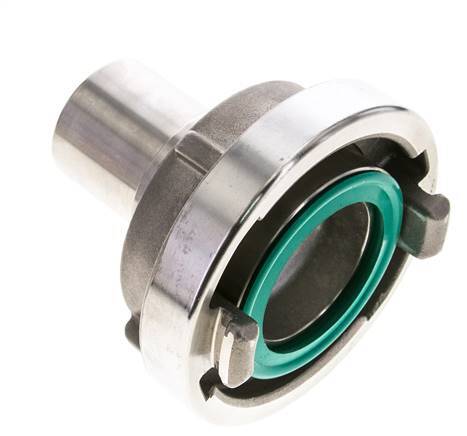 52-C (66 mm) Edelstahl-Storz-Kupplung 38 mm-Schlauchsäule drehbar für Sicherheitsklemmenanschluss