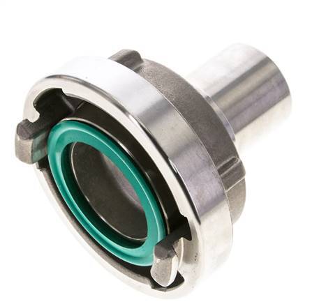 52-C (66 mm) Edelstahl-Storz-Kupplung 38 mm-Schlauchsäule drehbar für Sicherheitsklemmenanschluss