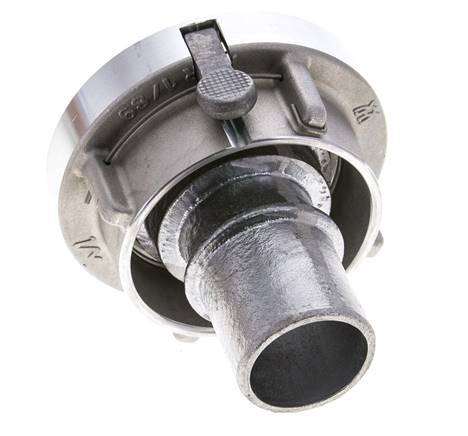 52-C (66 mm) Geschmiedetes Aluminium-Storz-Kupplung 38-mm-Schlauchsäule drehbar mit Schloss für Sicherheitsklemmenanschluss