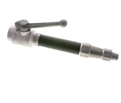 9 mm Strahlrohr G 2'' Außengewinde Geschmiedetes Aluminium & Gummi DIN 14365