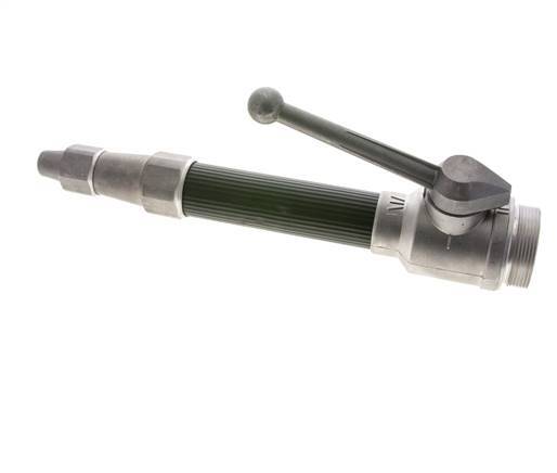 9 mm Strahlrohr G 2'' Außengewinde Geschmiedetes Aluminium & Gummi DIN 14365