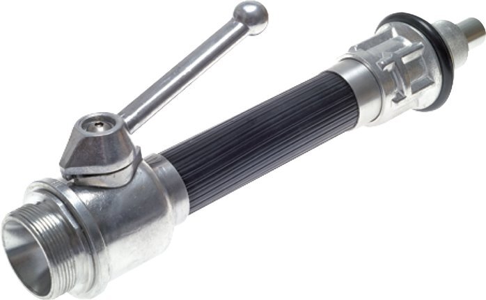 9 mm Jet Pipe G 2'' Male Threads Forged Aluminum & Rubber DIN 14365 with Protective Spray