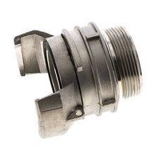 Guillemin DN 50 Edelstahl-Kupplung G 2'' Außengewinde mit Verschluss