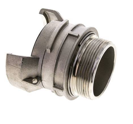 Guillemin DN 50 Edelstahl-Kupplung G 2'' Außengewinde mit Verschluss