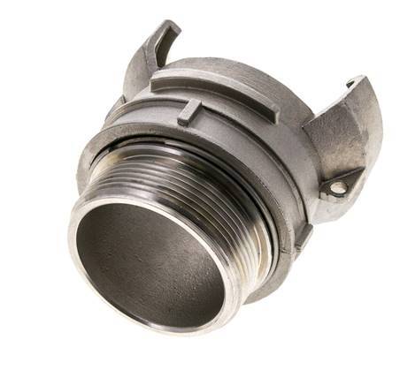 Guillemin DN 50 Edelstahl-Kupplung G 2'' Außengewinde mit Verschluss