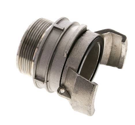 Guillemin DN 50 Edelstahl-Kupplung G 2'' Außengewinde mit Verschluss