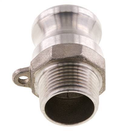 Camlock DN 20 (3/4'') Edelstahlkupplung 3/4'' NPT-Außengewinde Typ F MIL-C-27487