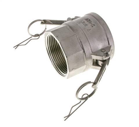 Camlock-Kupplung DN 60 (2 1/2'') aus Edelstahl 2 1/2'' NPT-Innengewinde Typ D MIL-C-27487