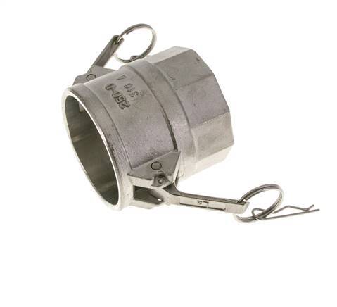 Camlock-Kupplung DN 60 (2 1/2'') aus Edelstahl 2 1/2'' NPT-Innengewinde Typ D MIL-C-27487