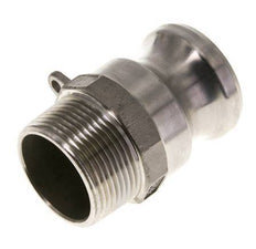 Camlock DN 32 (1 1/4'') Stainless Steel Coupling 1 1/4'' Male NPT Thread Type F MIL-C-27487