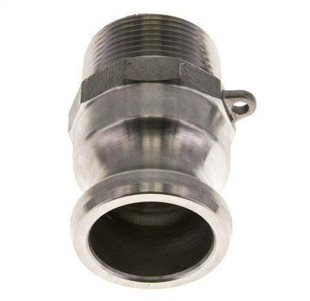 Camlock-Kupplung DN 32 (1 1/4'') aus Edelstahl 1 1/4'' NPT-Außengewinde Typ F MIL-C-27487