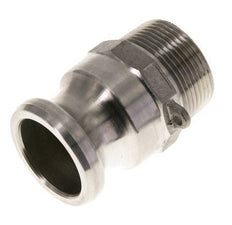 Camlock-Kupplung DN 32 (1 1/4'') aus Edelstahl 1 1/4'' NPT-Außengewinde Typ F MIL-C-27487