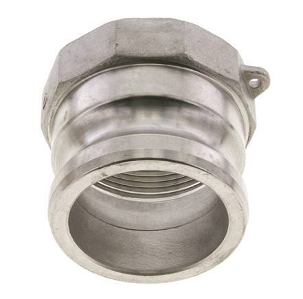 Camlock-Kupplung DN 60 (2 1/2'') aus Edelstahl 2 1/2'' NPT-Innengewinde Typ A MIL-C-27487