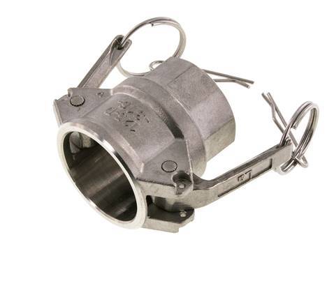 Camlock-Kupplung DN 32 (1 1/4'') aus Edelstahl 1 1/4'' NPT-Innengewinde Typ D MIL-C-27487