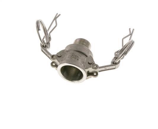 Camlock DN 15 (1/2'') Stainless Steel Coupling 2 1/2'' Male NPT Thread Type B MIL-C-27487
