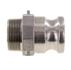 Camlock-Kupplung DN 40 (1 1/2'') aus Edelstahl 1 1/2'' NPT-Außengewinde Typ F MIL-C-27487