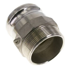 Camlock-Kupplung DN 75 (3'') aus Edelstahl 3'' NPT-Außengewinde Typ F MIL-C-27487
