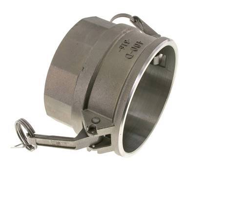 Camlock-Kupplung DN 90 (4'') aus Edelstahl 4'' NPT-Innengewinde Typ D MIL-C-27487