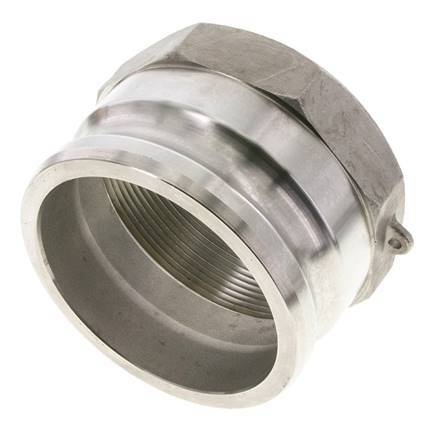 Camlock-Kupplung DN 90 (4'') aus Edelstahl 4'' NPT-Innengewinde Typ A MIL-C-27487