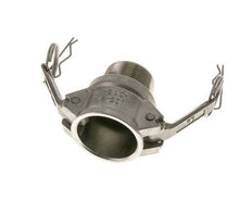 Camlock-Kupplung DN 32 (1 1/4'') aus Edelstahl 1 1/4'' NPT-Außengewinde Typ B MIL-C-27487