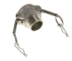 Camlock-Kupplung DN 32 (1 1/4'') aus Edelstahl 1 1/4'' NPT-Außengewinde Typ B MIL-C-27487