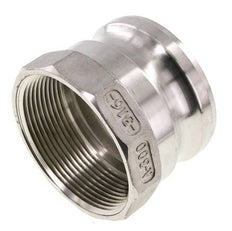 Camlock-Kupplung DN 75 (3'') aus Edelstahl 3'' NPT-Innengewinde Typ A MIL-C-27487