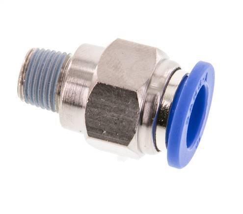 10mm x R1/8'' Steckverschraubung mit Außengewinde Messing/PA 66 NBR [2 Stück]