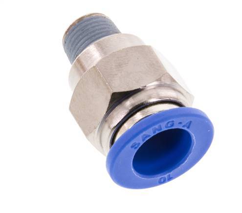 10mm x R1/8'' Steckverschraubung mit Außengewinde Messing/PA 66 NBR [2 Stück]