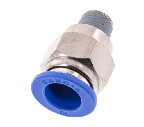 10mm x R1/8'' Steckverschraubung mit Außengewinde Messing/PA 66 NBR [2 Stück]